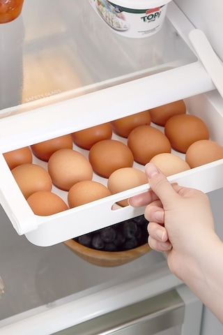 Eggo Pratik Geçmeli Mandallı Raf Yumurtalık 15'li Dolap Içi