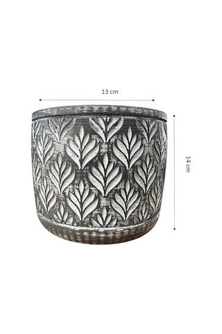 Bitki Tasarımı Ev Dekorasyon Antrasit Lotus Beton Saksı Çiçeklik Saksılık