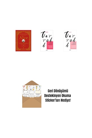 Alice Ciltli + Bulmacalar Diyarına Yolculuk + Alice Harikalar Diyarında + Okuma Sticker'ları