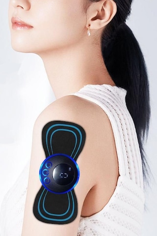 Kas Mini Ems Masaj Bandı 8 Farklı Mod Ve Lcd Ekranlı Şarjlı Elektrikli Kas Stimülatörü Model 68457457