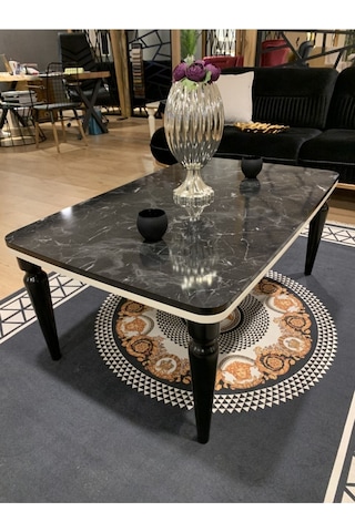 Akset Orta Sehpa Lüx Siyah Mermer