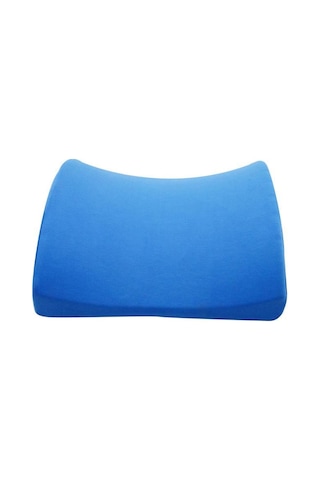 Viscofoam Ortopedik Bel Yastığı Ofis Sandalye Araç Koltuk Bel Destek Yastığı Visco Bel Yastığı Saks Mavisi