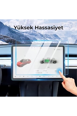 Byd Seal U Ev 15.6 Multimedya Temperli Cam Ekran Koruyucu 99% Işık Geçirgenliği, Yağ Ve Parmak İz