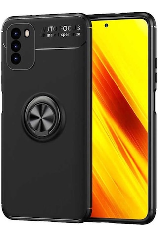 Xiaomi Redmi Note 9 4G Kilif Yüzüklü Standli Manyetikli Silikon 559117321