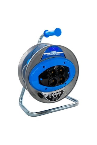 Euromaag Makaralı Seyyar Kablo 3x2,5 20 Mt Metal-7306 20 M