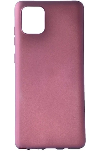 Samsung Uyumlu Galaxy A91 S10 Lite Kılıf Zore Premier Silikon Kapak Mürdüm