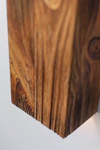 Dcarthuma Yansıtma Tasarımlı Çift Yönlü Ahşap Salon Duvar Aplik Açık Kahverengi