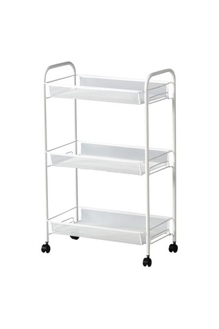 Ikea Hornavan Servis Arabası, Beyaz, 26x48x77 Cm