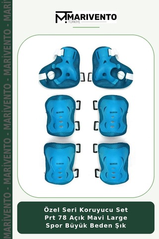 Özel Seri Koruyucu Set Prt 78 Açık Mavi Large Spor Büyük Beden Şık