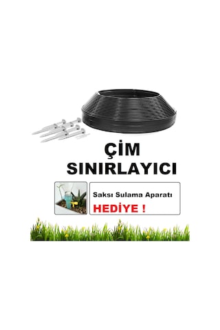 Mgf Antrasit 25mt. Plastik Çim Ayırıcı Sınırlayıcı Bordür Ayraç
