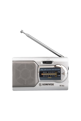 Sonivox VS-R3 Mini FM Radyo Gümüş