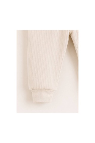 H&c Coolboy H&c Bebek Patiksiz Alt Pantolon %100 Pamuk Esnek Fitilli Ribana 0-36 Ay Bej