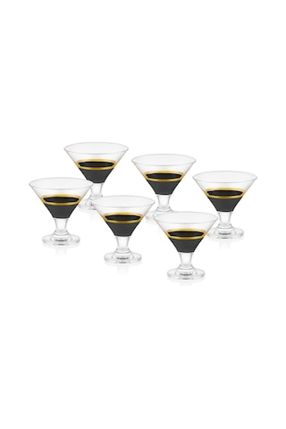 The Mia Glow Dondurmalık 6 Lı Set- Siyah & Gold