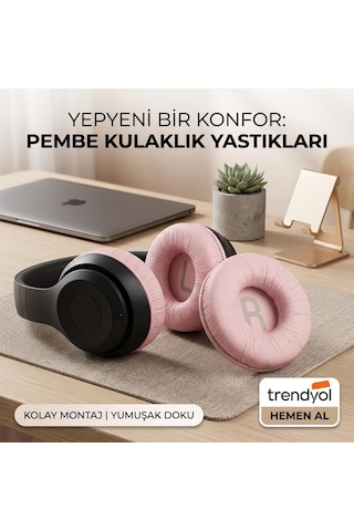 Lexroo Twistify Jbl Ile Uyumlu Kulaklık Pedi Süngeri -pembe- T500bt 510bt 520bt T560bt T600bt