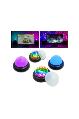 Geeksen Usb Şarjlı 2'li 1 Arada Gece Lambası Ve Parti Işığı - Mini Sihirli Top Diğer