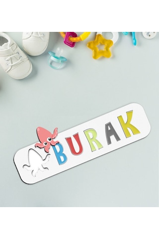 Bk Toys Çocuklara Özel Isimli Figürlü Ahşap Eğitici Yapboz Puzzle