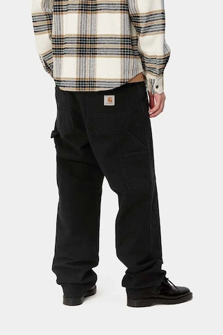 Carhartt Wıp Dayanıklı Double Knee Pant - 12oz Organik Pamuklu Iş Pantolonu, Rahat Kesim Siyah