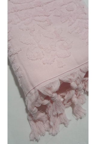 El Bağlamalı Saçaklı El Havlusu 50x90 Cm Açık Pembe