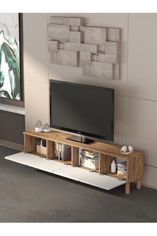 Bohem 180 Cm Beyaz Tv Ünitesi Beyaz