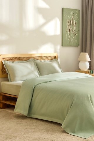 Kaşmir Home Nora %100 Pamuk Çift Kişilik Pike Çağla Çağla