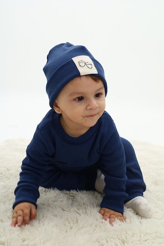 My Kids Wear Fitilli Unisex Bebek - Çocuk Üçlü Takım Krem - Turkuaz