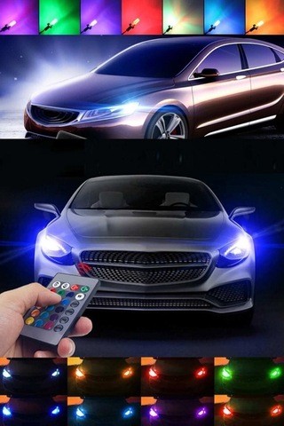 18 Led Rgb T10 Kumandalı Çakarlı Park Ampülü