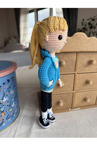 Amigurumi Insıde Out Ters Yüz Rıley Bebek 28 Cm