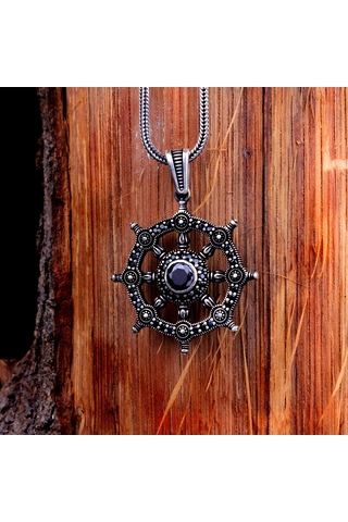 Gemi Dümeni Model 925 Ayar Gümüş Kolye