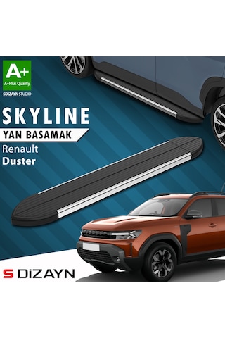 S-dizayn Renault Duster 3 Skyline Krom Yan Basamak 183 Cm 2024 Üzeri A+ Kalite