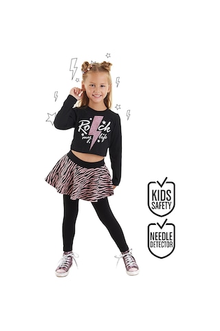 Rock Life Kız Çocuk Crop T-shirt Tayt Takım
