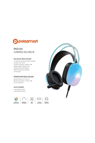 Polosmart PGS103 Kablolu Kulak Üstü Oyuncu Kulaklığı