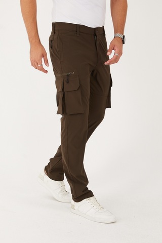 Camp Scoutland Camp528 Outdoor Tactical Su İticili Likralı Yazlık Erkek Taktik Pantolon Haki