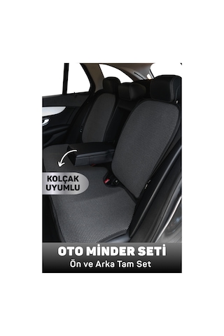 Minderland Mindra Serisi Peugeot 408 2022+ Uyumlu Oto Koltuk Minder Seti - Füme