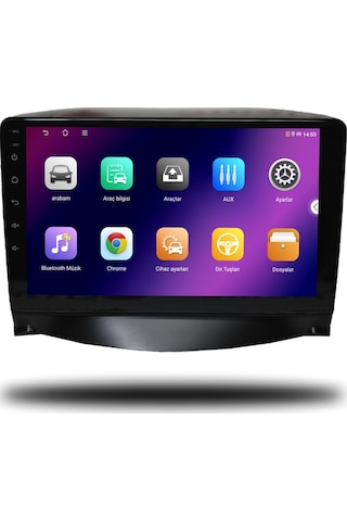 Carplayer Peugeot 206+ 2006-2012 Uyumlu Android Multimedya 6gb Ram 64gb Hafıza