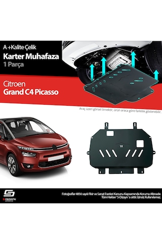 S-dizayn Citroen C4 G. Picasso Çelik Karter Muhafaza 2013-2020 A+ Kalite