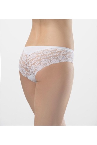 Türen 956 İkili Likralı Dantelli Bikini-beyaz Beyaz