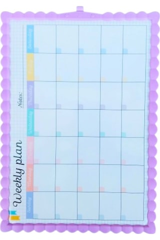 Çocuklar İçin Magnetik Çift Taraflı Yazı Tahtası 28x39.5 Cm Mor Mor