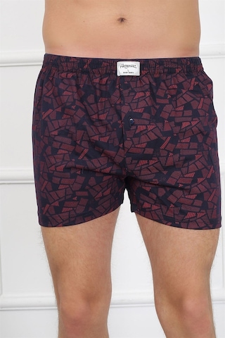Akbeniz Erkek Penye Boxer 40091-Bordo - Lacivert