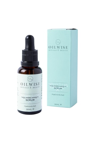 Oilwise Hyalüronik Asit Gül Uçucu Yağı Yaşlanma Karşıtı Serum 30 ML