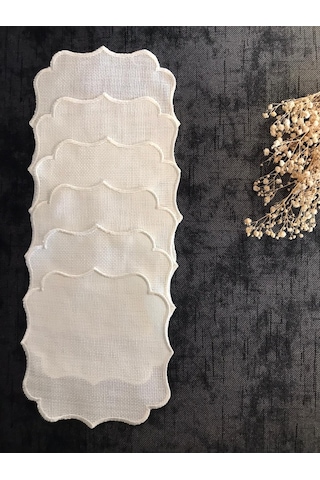 Uğur Home Etamin İşlemelik Kokteyl Peçete 6'lı