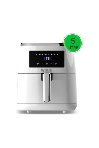 Wiami Airfryer 5 Lt Beyaz Yağsız Fritöz -