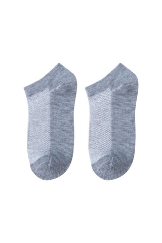 Worthy Socks 12'li Erkek Pamuklu Yıkamalı Gri Sneakers Görünmez Çorap