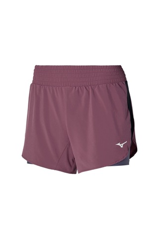 2ın1 4.5 Kadın Şort Bordo Çok Renkli