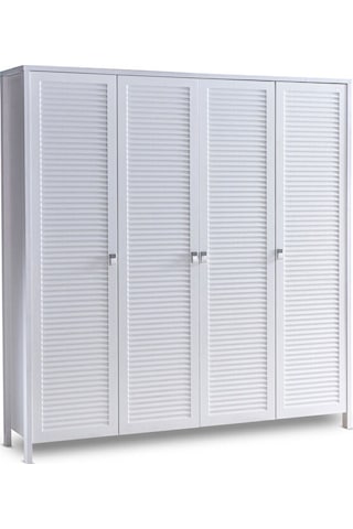Loren 4 Kapılı Dolap, Bebek ve Genç Odası Dolap Beyaz