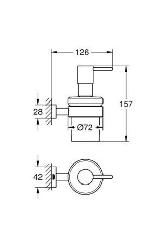 Grohe  Essentıals Cube Sıvı Sabunluk 40756001