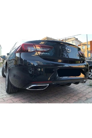 Opel Insignia B Gsi Difüzör Arka Tampon Eki Egzoz Görünümlü Parlak Siyah 2017+ Difizör İnsignia