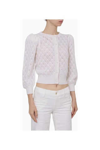 Almi Alice And Olivia Doris Dantel Kısa Hırka Krem
