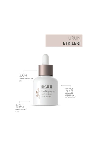 Babe Healthyaging+ Multi Renewal Night Peeling Serum 30ml - Peeling Etkili Serum