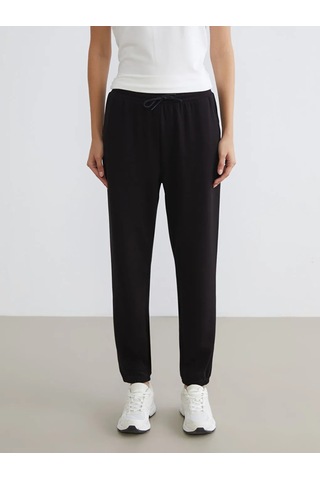 Lc Waikiki Siyah Soft Touch Kadın Jogger Eşofman Altı