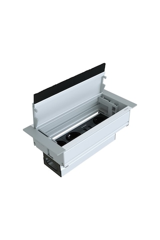 Metalline® Push-line Bas-Aç Masaüstü Priz Kutusu Usb - Natürel El